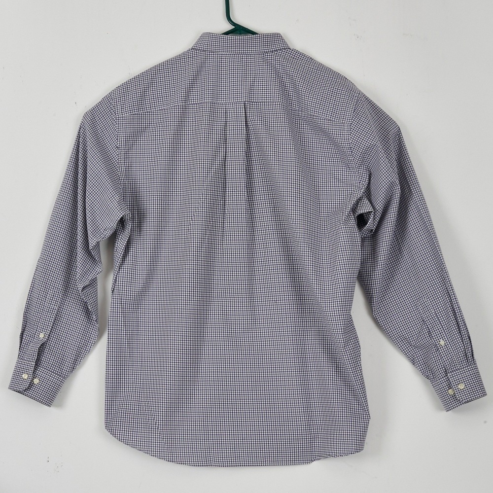 JOS A BANK Traveler's Collection Tailored Fit XL black/grey/white Gingham Button - Picture 4 of 11
